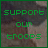 Green text reading 'SUPPORT OUR TROOPS' on a blurred background with animated pixel changes in the letters.
