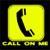 Yellow square icon with black telephone handset symbol and yellow text reading 'CALL ON ME' below.