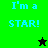 A 4-frame animated contact sheet showing pixelated text and star symbols on green and black backgrounds with varying color schemes.
