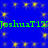 Blue background with yellow square sparkles and green text repeating 'JoshuaT127' horizontally.