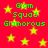 Red background with yellow stars and green text reading "Glam Squad Glamorous" in two vertical