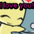 Pixelated image with four distinct sections: a yellow character, a cat, text overlays, and an anime-style figure.