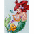 Animated mermaid with red hair and green tail plays harp while fish swim around her, text changes from 'Life Is Much Better' to 'It's Wetter Down Where'