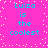 Bright pink background with scattered yellow dots and cyan text reading "Luiza is the coolest" repeated four times in a