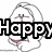 Animated Easter-themed icon with a cartoon rabbit, text, and a real rabbit image.