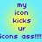 Blue pixelated text on a gradient background with repeated phrases and a central banner.