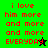Green and black pixelated text displays 'i love him more and more and more EVERYDAY' with a small star symbol.