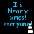 Pixelated blue text on black background reads "Its Neary xmas! everyone!" with a small white snowman icon in the bottom-right corner of each frame.
