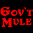 A contact sheet of 18 frames from an animated icon featuring repeated "Gov't Mule" text in red, four band member portraits on a red grid background, and yellow "Deja Voodoo" text at the bottom left.