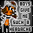 A 4-frame animated contact sheet of a pixel art character with orange hair and gray headwear, displaying text "BOYS GIVE ME SUCH A HEADACHE" across four variations where the word "HEADACHE" alternates between solid black and light gray.