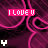 Pixelated pink text 'I LOVE U' and heart symbols on a dark magenta background with neon line patterns.