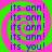 A static image with a bright green background and pink spiral pattern, featuring repeated blue text "its ann!" and one instance of "its you!".