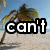A four- beach scene with palm trees and blue sky, each containing text that collectively reads "can't wait till summer" with the final 's text partially obscured