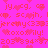 Pixelated pink background with repeated red text and heart symbols in a dense, overlapping pattern.