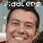 Pixelated image of a smiling man with dark hair, text overlays reading "Fiddlers are sexy" across four