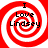 Red and white spiral pattern with black text "I Love Lindsey" arranged in a circular layout.