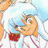 A pixelated anime-style character with light blue hair and a white outfit appears on the left side of a contact sheet, while the right side shows black background with white text "Anime IM" and stylized signature.