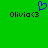 Green background with two identical black text strings 'Olivia<3' and a blue pixelated heart symbol above the left text string.