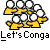 Animated contact sheet showing two frames of a pixel art buddy icon with yellow stick figures and white circles, alongside promotional text for 'badassbuddy.com'