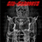 Pixelated grayscale figure with red headband against black background, standing in front of castle-like structure.