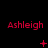 Red text "Ashleigh" appears above three of symbols on a black background, with symbols changing across three of observations