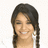 A static image with a red background, featuring a photo of a smiling woman with dark hair in braids and white earrings, alongside text reading "Vanessa is So Pretty!!!!!!!".