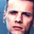 Static pixelated close-up of a person's face with blue background, likely from an AOL Instant Messenger buddy icon.