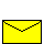 Pixelated yellow envelope with a cartoon character peeking out, showing different expressions and poses across four