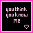 Three animated frames of a pixel art buddy icon with black background, pink text, and heart symbol arranged in a contact sheet layout.