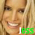 A 6-frame animated contact sheet showing a woman with blonde hair and white teeth smiling, with the name "Jess" in alternating green and white text below her face across all frames.