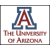 Static pixelated icon featuring a large stylized 'A' logo with blue outline and red fill, below which is text reading "The University of Arizona" in matching red tones on white background.
