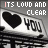 Animated contact sheet of a 48x48 pixel buddy icon showing "ITS LOUD AND CLEAR" text with heart symbol, cycling through color variations across frames.