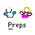 Pixel art animation of two cartoon figures with white shirts and blue sleeves, one in pink pants, transitioning through static poses to explosion effects labeled 'SUCK' on gray background.