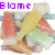 Pixelated image of a colorful sushi roll with text overlays reading Blame It On The Ah-Ah-Ah Alcohol!! across six