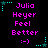 Pixelated text and symbols on black background with cyan star accents, arranged in a of repeated phrases