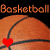 A contact sheet of two animated frames showing a basketball with heart symbols, where the hearts change color from red to orange between frames.