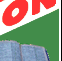 A sequence of showing a blue denim-textured object against a green and white background with red 'ON' text, where the object's shape changes across frames