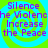 Four identical display purple text over a blue and green spiral background with no visible motion