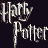 Pixelated image with 'Harry Potter' text on left and six character portraits in two , each with brown hair and light skin tones