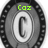 A circular grayscale icon with a central 'C' and green text above it, changing across three views.