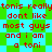 Red pixelated text on a green and cyan checkered background with repeating patterns.