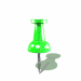 Four green pushpin icons arranged in a , each with distinct shadow and pin orientation variations