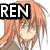 Anime-style character with long orange hair and closed eyes, wearing a brown top; text overlays change across frames.