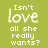 Green background with white pixelated text , featuring phrases about love and relationships