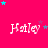 A bright pink background features repeated 'Haley' text in white pixelated font with cyan and purple stars scattered around.