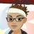 Pixelated static image of a person with short brown hair, wearing glasses and a white headband against a blurred background.