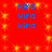 Red background with yellow starburst patterns and blue text reading 'kira' repeated in a