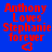 Red text on blue background reads "Anthony Loves Stephanie forever" with a red heart symbol below, displayed in four variations showing different pixelation and blur effects.