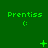 Green background with repeated 'Prentiss' text and smiley faces, featuring animated symbols changing across frames.