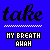 Pixelated text on a solid blue background with black and white elements arranged in distinct sections.